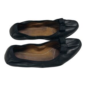 Salvatore Ferragamo Women's My Joy flats Black Leather Size 5.5